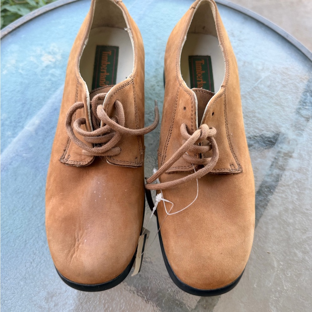 Timberland Women’s Tan Suede Lace Up Shoes